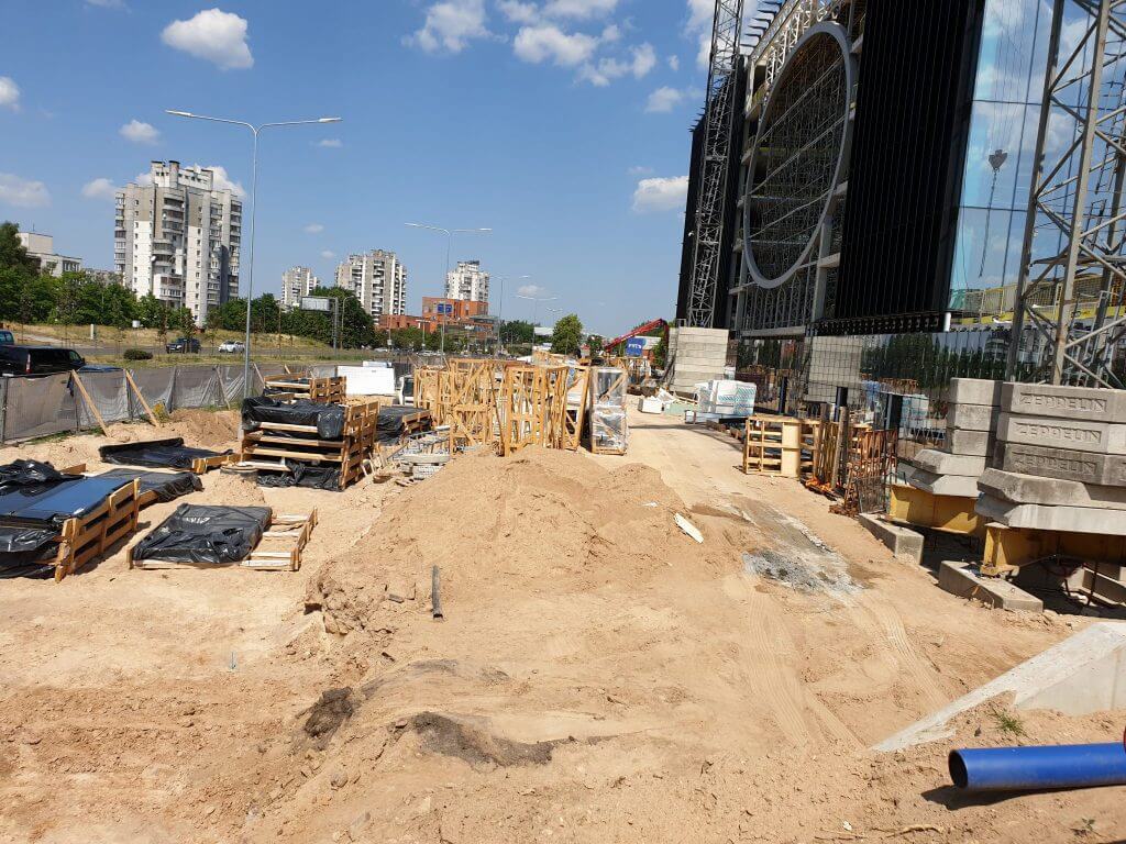 U219 (Ukmergės g. 219) - Office center - construction photos