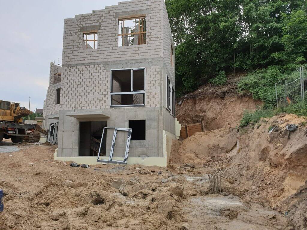 Markučių kalvos (Markučių g. 34, 34A, 36, 36A, 40) - Row housing - construction photos