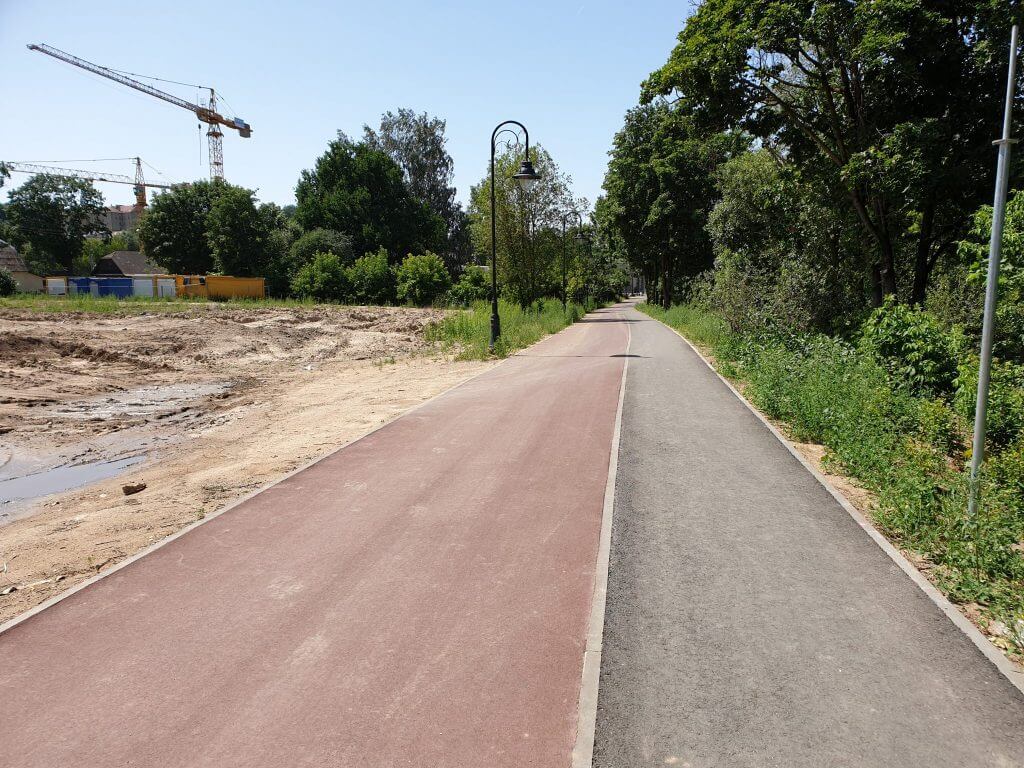 Vilnios pakrančių tvarkymas (Aukštaičių g.) - Bike path, Waterside - construction photos