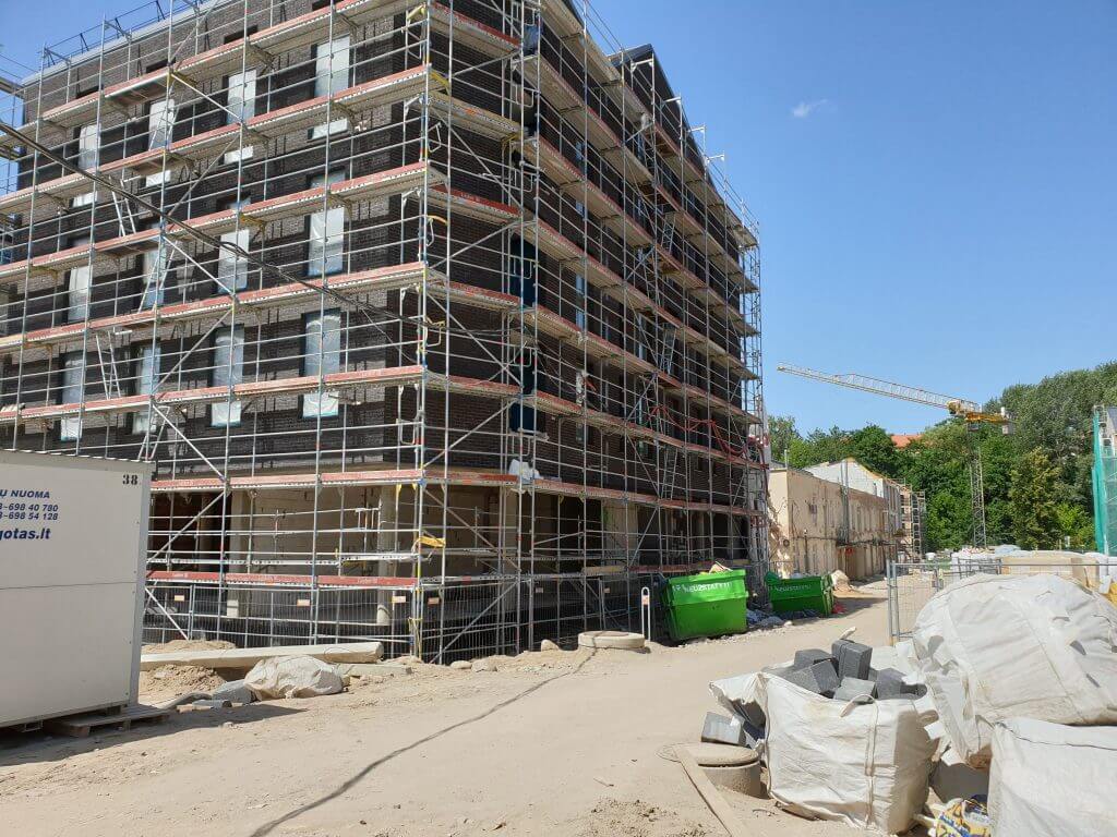PAUPYS 1 etapas (Aukštaičių g. 4, 8) - Daugiabutis - statybų nuotraukos