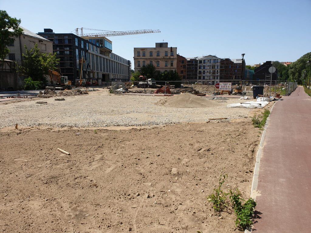 Vilnios pakrančių tvarkymas (Aukštaičių g.) - Bike path, Waterside - construction photos