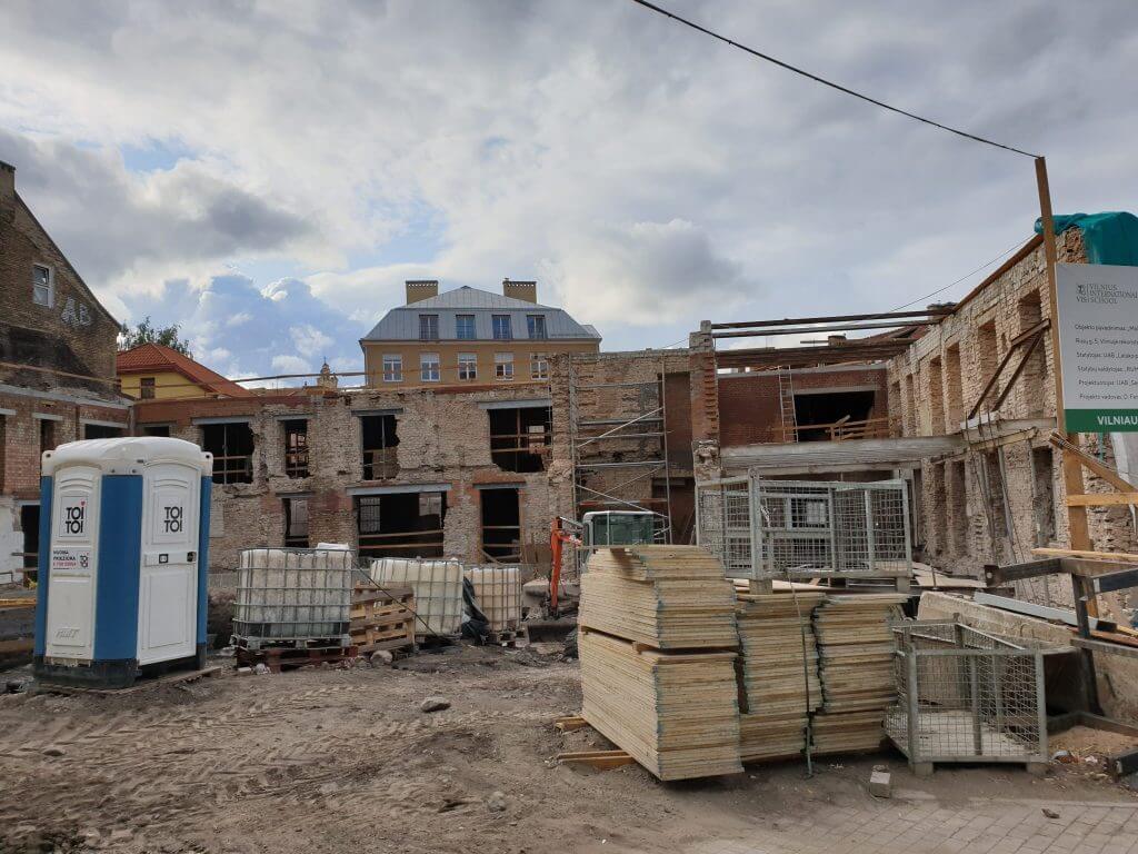 Vilniaus tarptautinės mokyklos plėtra (Rusų g. 5) - Primary and secondary education - construction photos