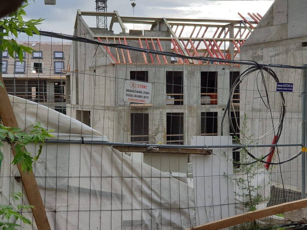 Misionierių sodai (Subačiaus g. 20) - Multi apartment - construction photos