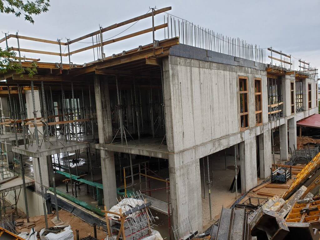 Aukštupis (Krivūlės g. 9) - Multi apartment - construction photos