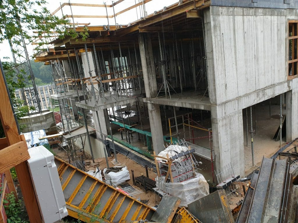 Aukštupis (Krivūlės g. 9) - Multi apartment - construction photos