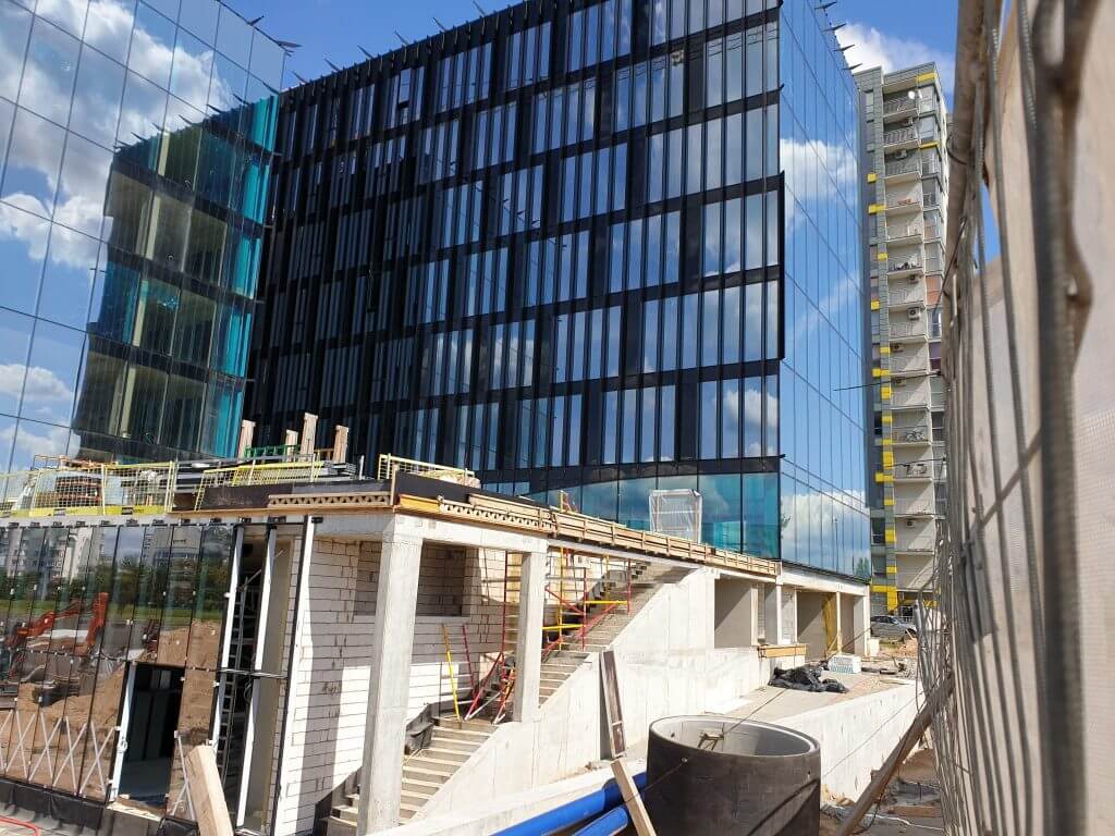 U219 (Ukmergės g. 219) - Office center - construction photos