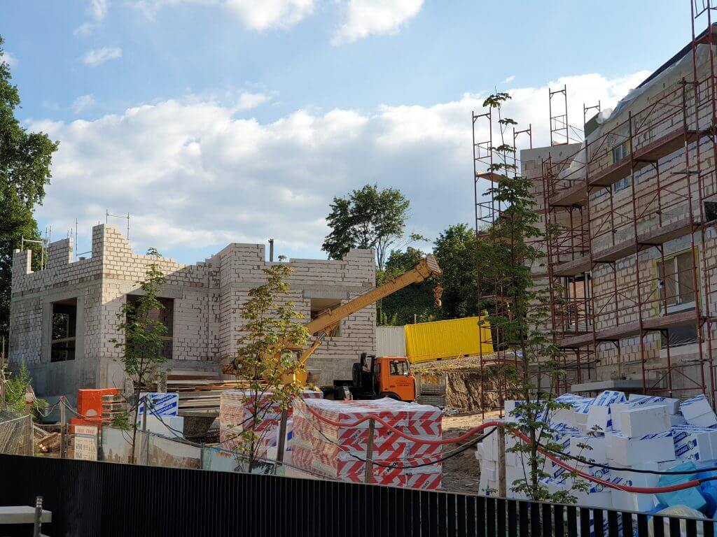 Markučių kalvos (Markučių g. 34, 34A, 36, 36A, 40) - Row housing - construction photos