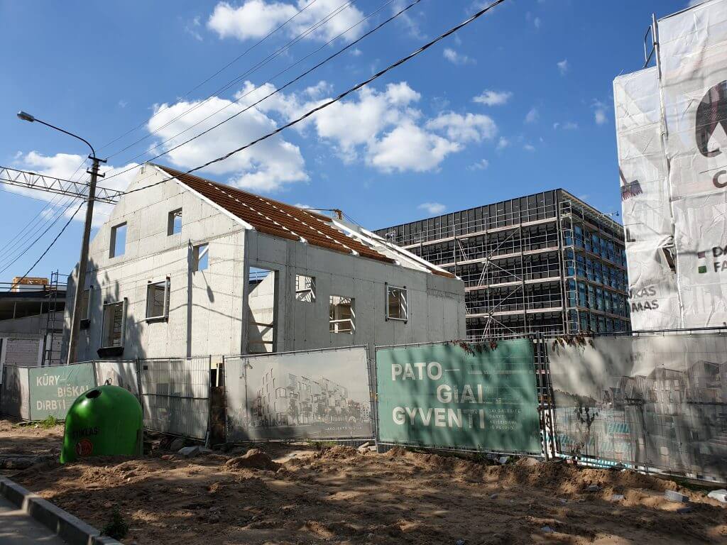 Verslo namai PAUPYS (Aukštaičių g.) - Office center - construction photos