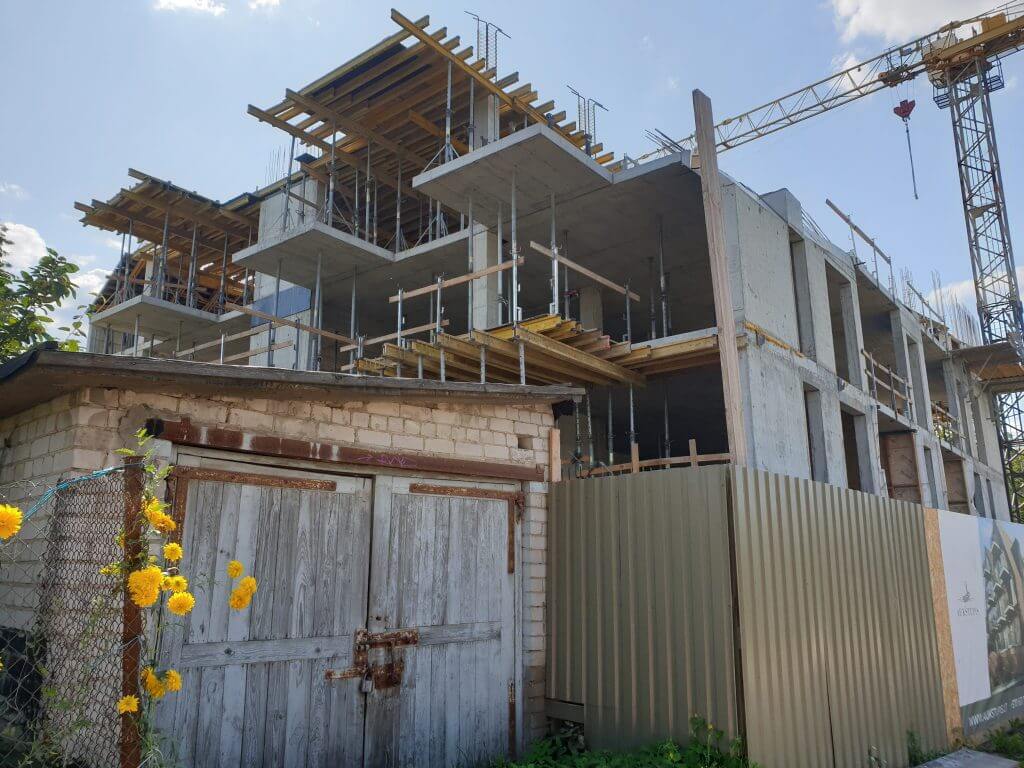 Aukštupis (Krivūlės g. 9) - Multi apartment - construction photos