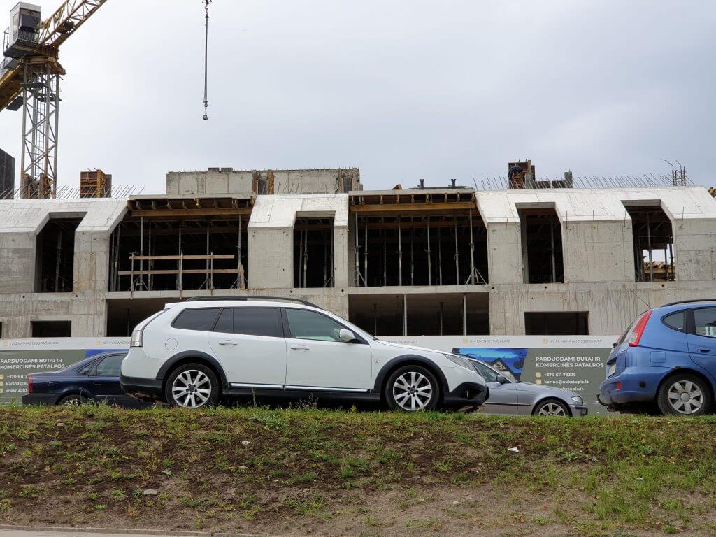 Aukštupis (Krivūlės g. 9) - Multi apartment - construction photos