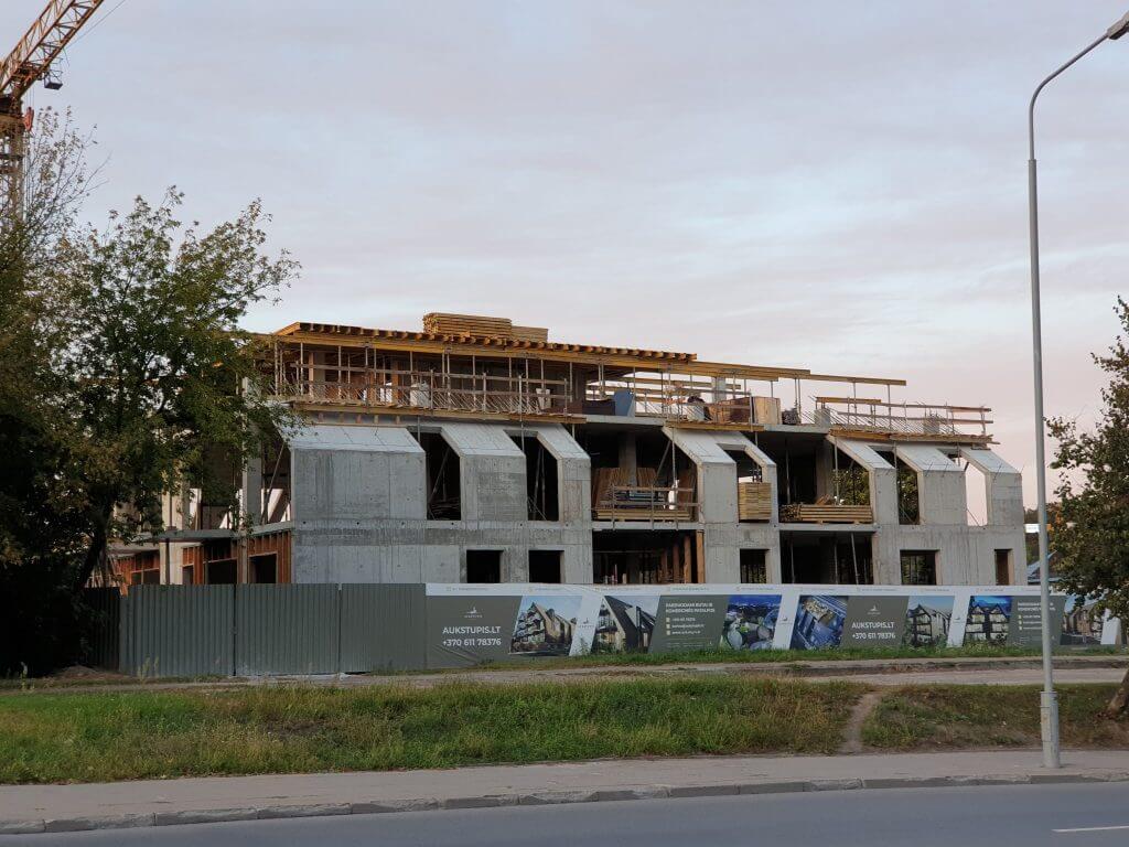 Aukštupis (Krivūlės g. 9) - Multi apartment - construction photos