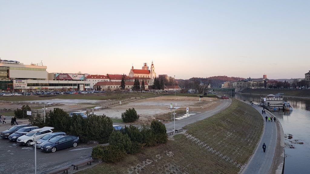 Neries dešiniosios krantinės (Upės g.) - Bike path, Sports field or court, Waterside - construction photos