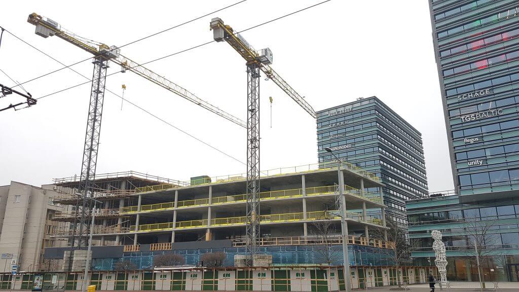 Quadrum (Konstitucijos pr. 21) - Office center - construction photos