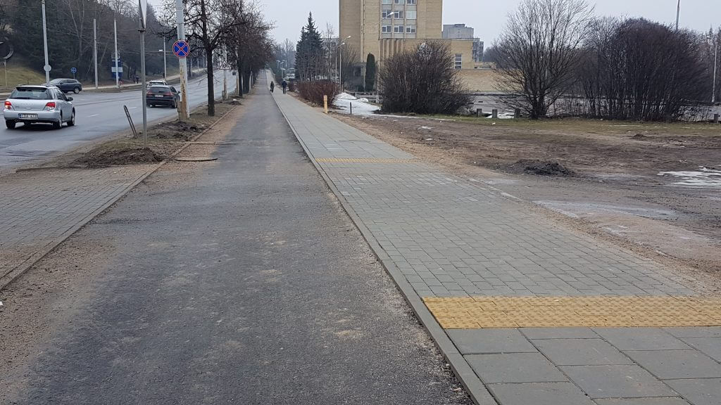 Žirmūnų g. dviračių takas (Žirmūnų g.) - Bike path - construction photos