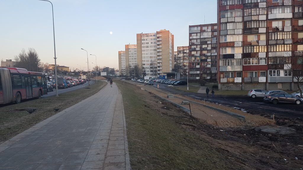 Neries senvagės slėnis (Linkmenų g.) - Bike path, Park - construction photos