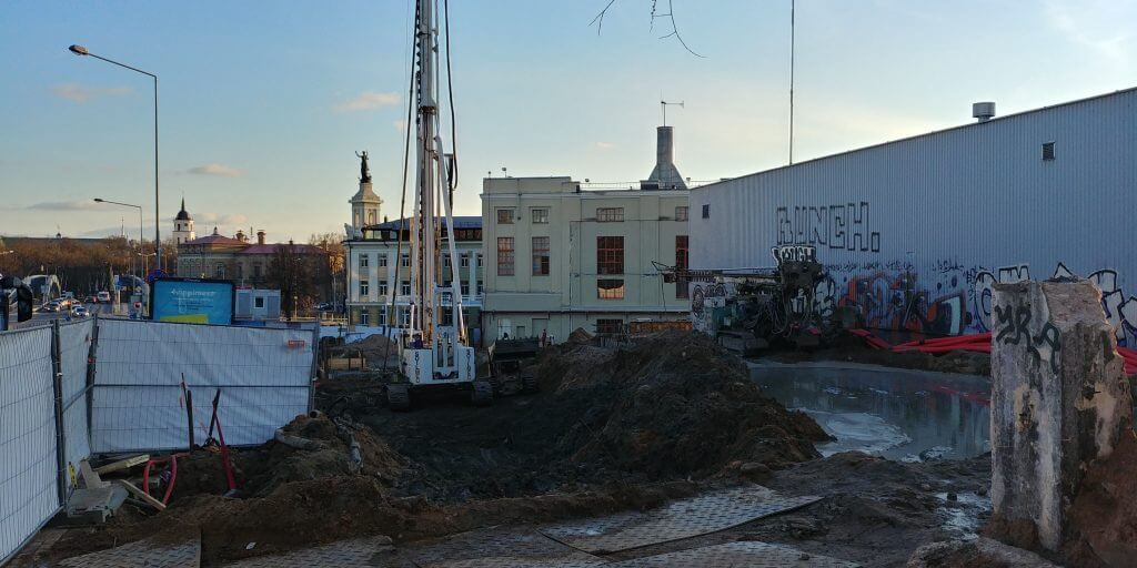 AMPÉRA (Rinktinės g. 2) - Daudzdzīvokļu nams, Biroju centrs - būvdarbu attēli