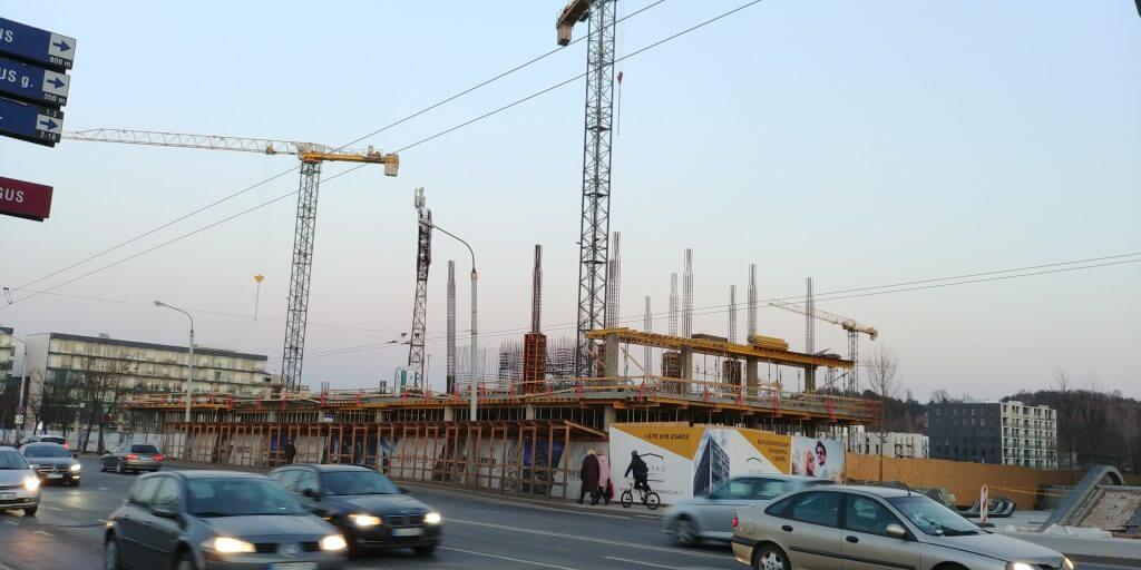 Business Stadium North (Rinktinės g. 3) - Verslo centras - statybų nuotraukos