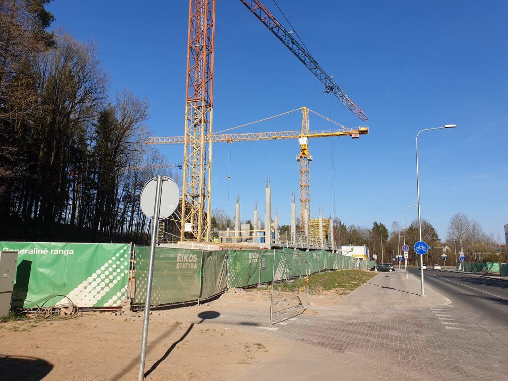 Daugiaaukštis parkingas Santariškių g. 16 (P8) (Santariškių g. 16) - Parking facility - construction photos
