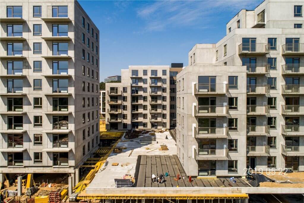 Linkmenų ežerai 3 etapas (Linkmenų g. 58) - Multi apartment - construction photos