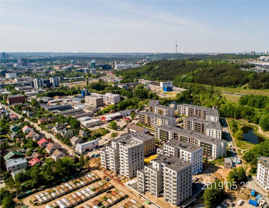 Linkmenų ežerai 3 etapas (Linkmenų g. 58) - Multi apartment - construction photos