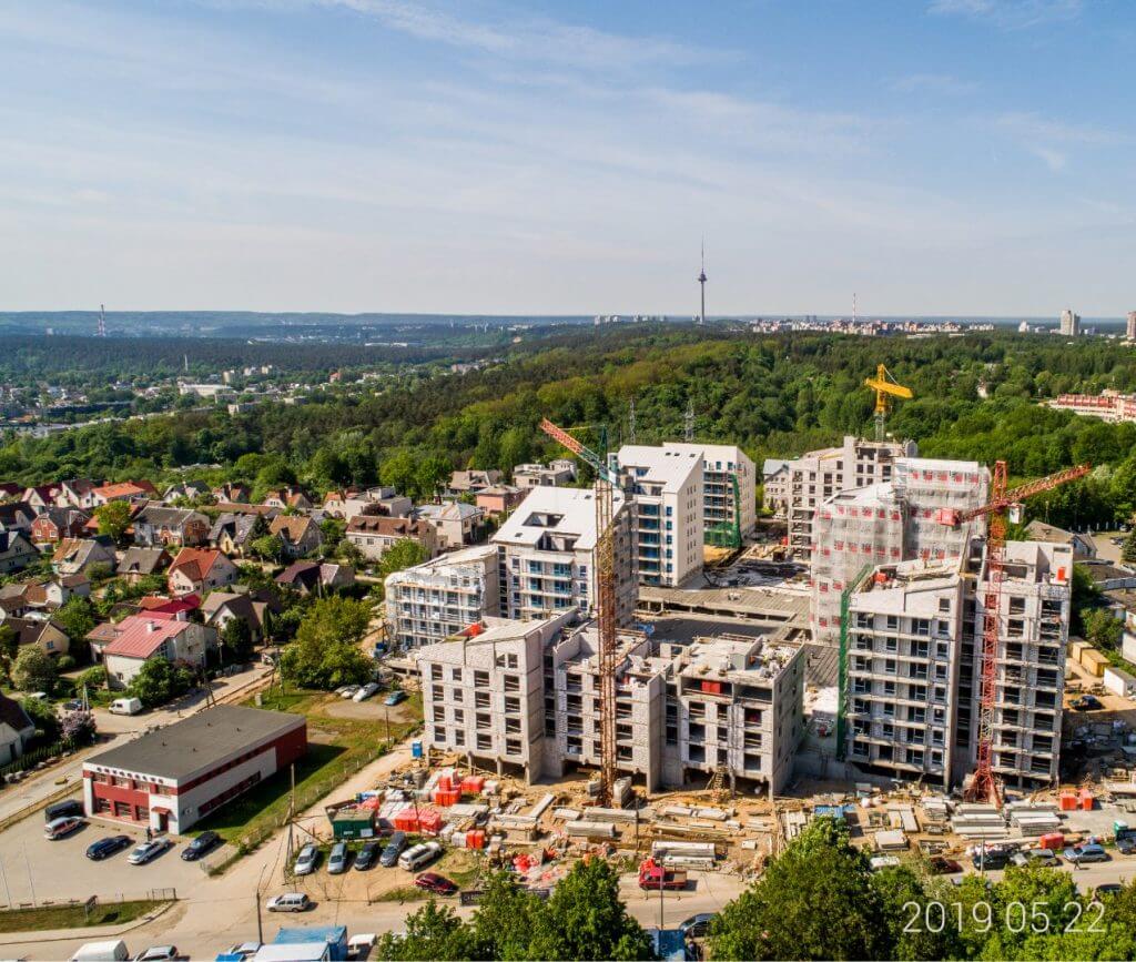 Žvėryno panoramos (Siesikų g. 14) - Multi apartment - construction photos