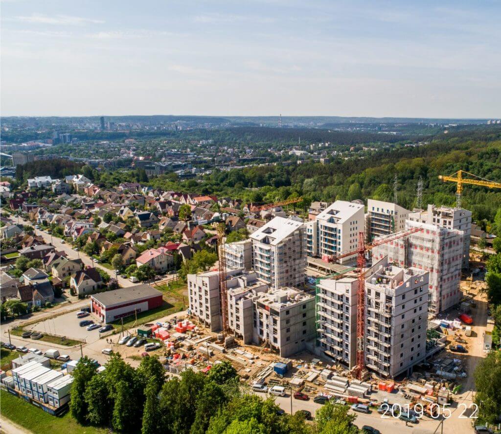 Žvėryno panoramos (Siesikų g. 14) - Multi apartment - construction photos