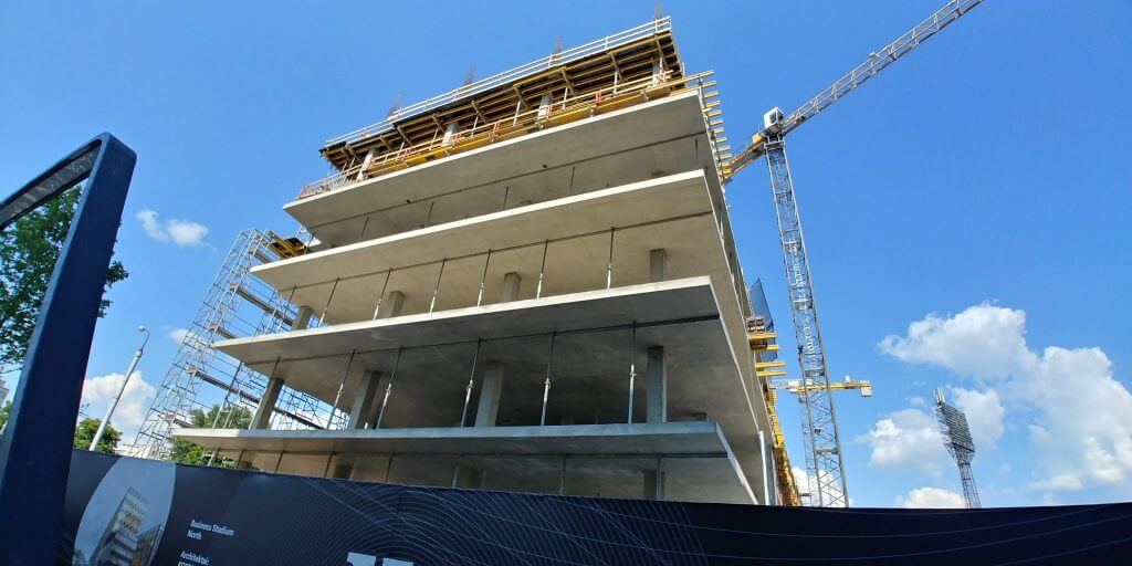 Business Stadium North (Rinktinės g. 3) - Verslo centras - statybų nuotraukos