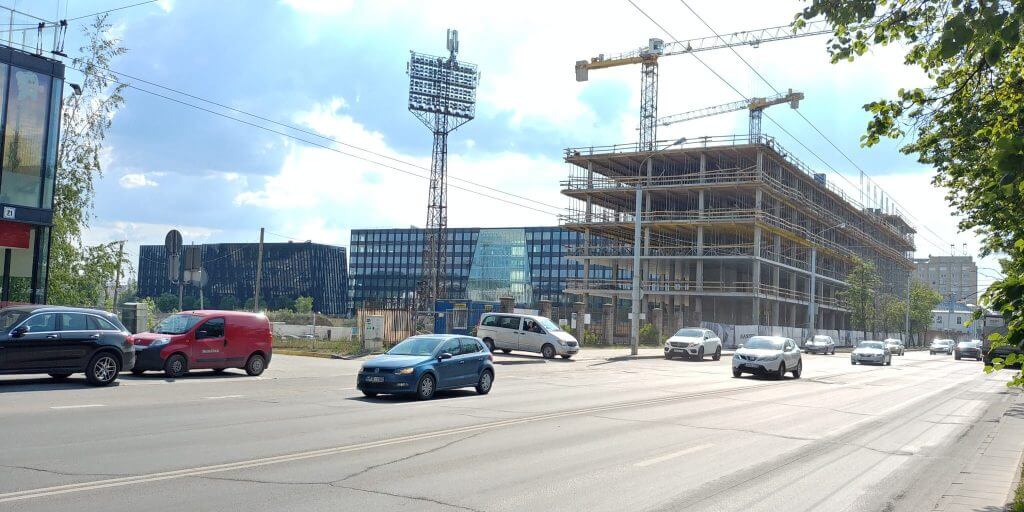 Business Stadium North (Rinktinės g. 3) - Verslo centras - statybų nuotraukos