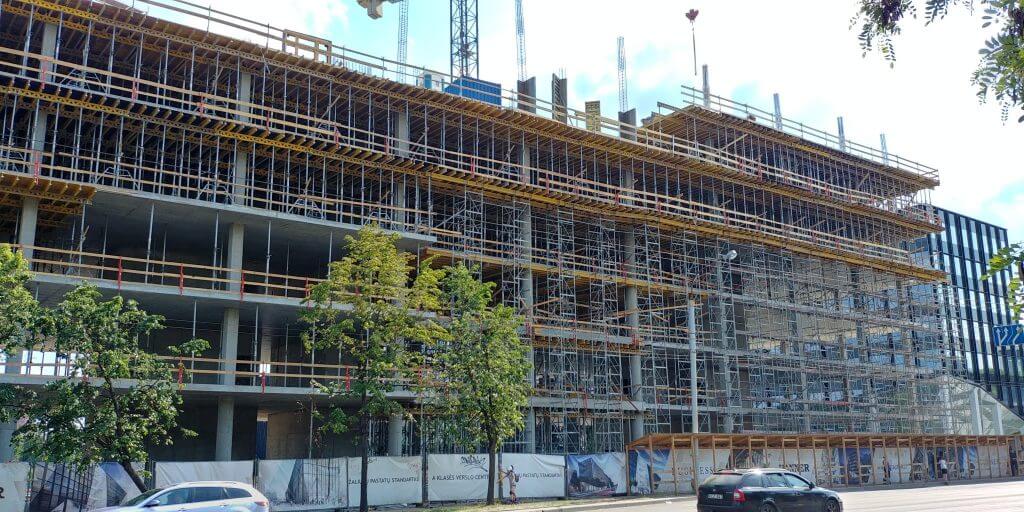 Business Stadium North (Rinktinės g. 3) - Verslo centras - statybų nuotraukos