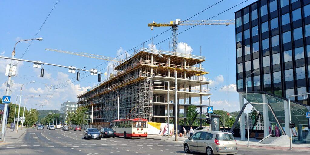 Business Stadium North (Rinktinės g. 3) - Verslo centras - statybų nuotraukos