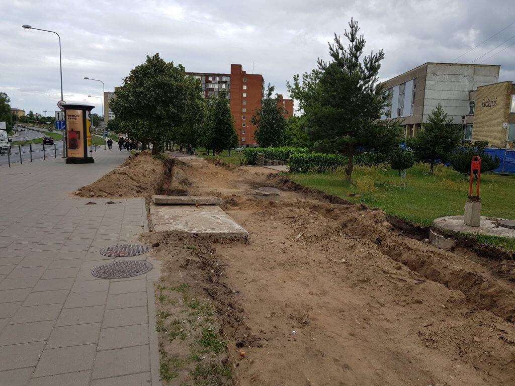 Neries senvagės slėnis (Linkmenų g.) - Bike path, Park - construction photos