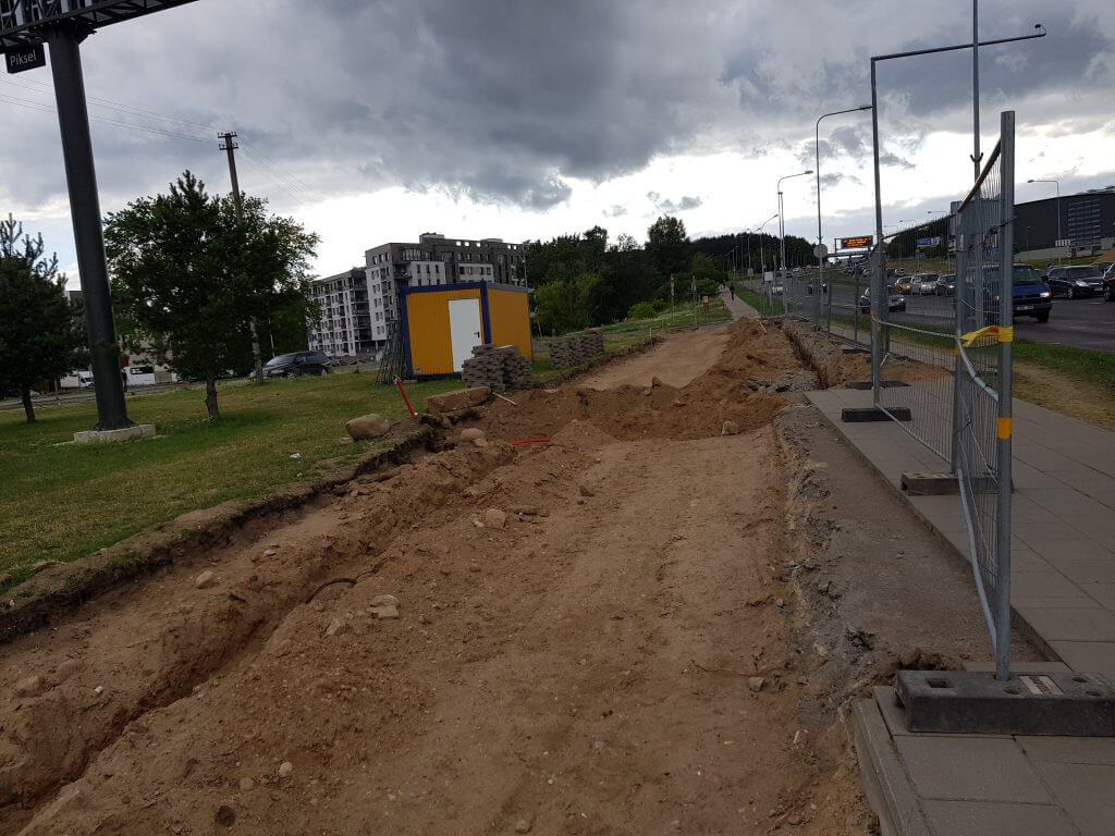 Neries senvagės slėnis (Linkmenų g.) - Bike path, Park - construction photos