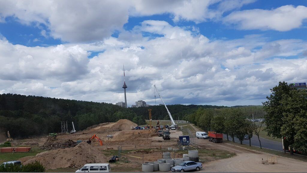 Business Garden Vilnius 1 etapas (Laisvės pr. 10) - Office center - construction photos