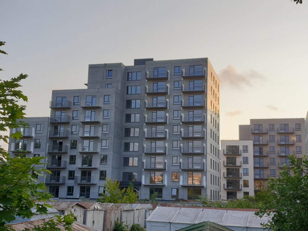 Linkmenų ežerai 3 etapas (Linkmenų g. 58) - Multi apartment - construction photos