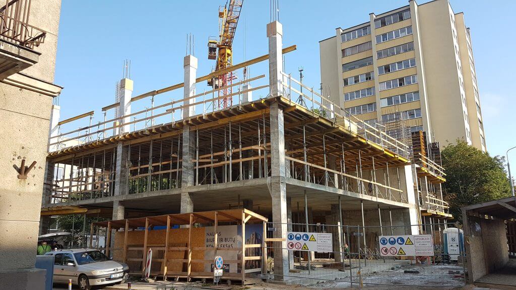 Platinum 48 (Antakalnio g. 48A) - Office center - construction photos