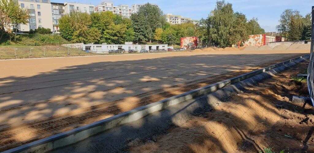 J. Lelevelio gimnazijos sporto aikštynas (Minties g. 3) - Sporta laukums vai korti - būvdarbu attēli