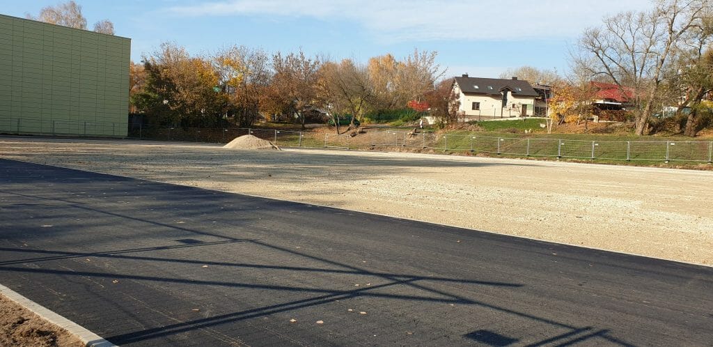 J. Lelevelio gimnazijos sporto aikštynas (Minties g. 3) - Sporta laukums vai korti - būvdarbu attēli