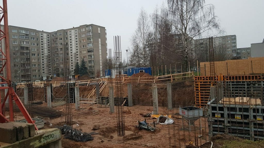 Taikos alėja (Taikos g. 157B) - Multi apartment - construction photos