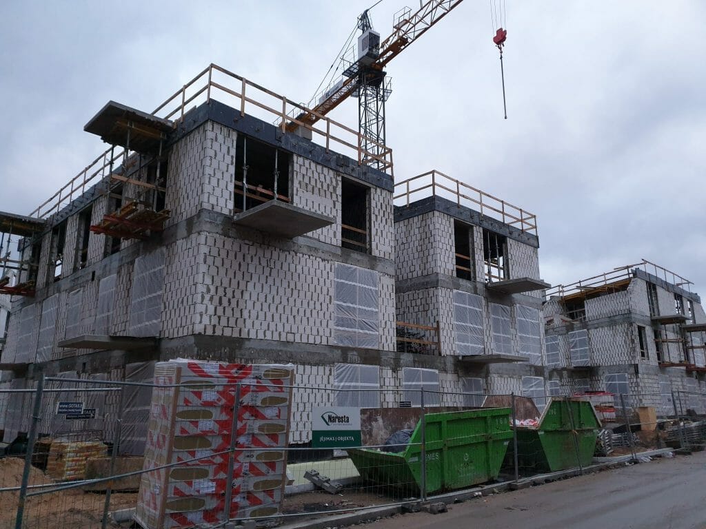 PAUPYS 4 etapas (Aukštaičių g. 16) - Multi apartment - construction photos