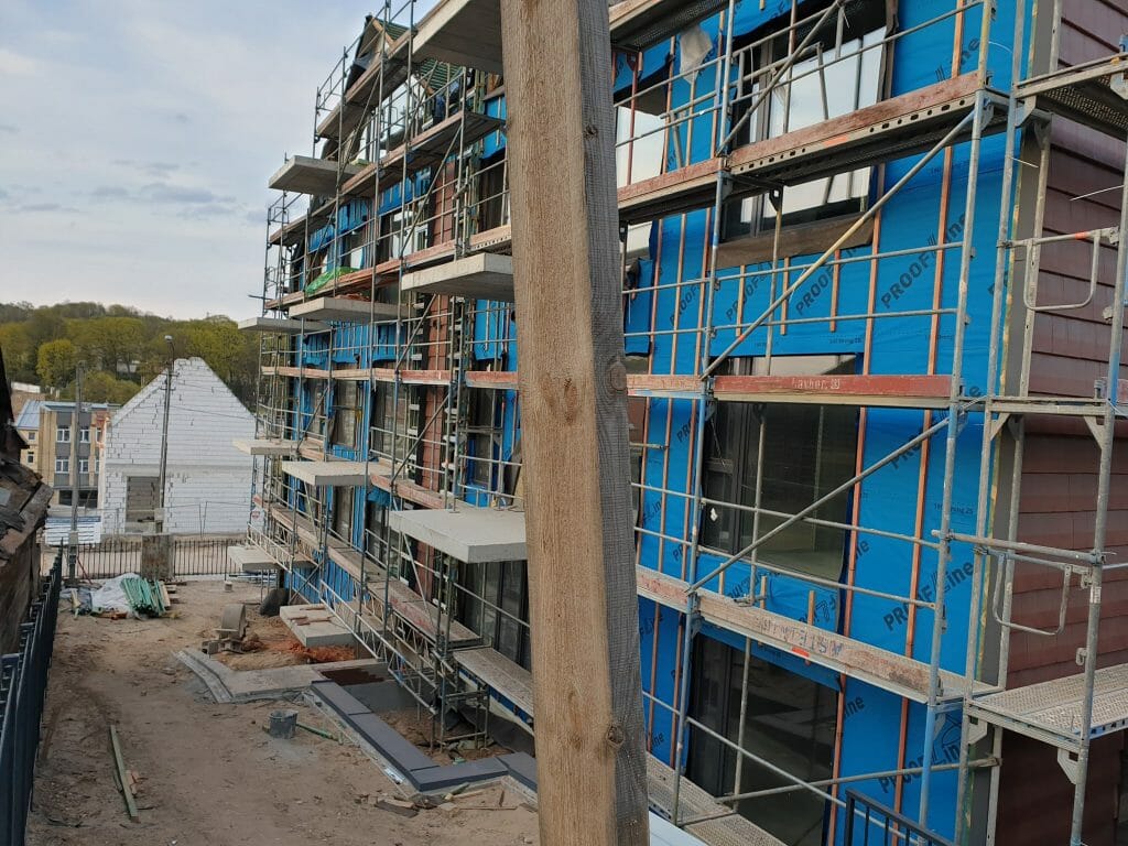 Aukštupis (Krivūlės g. 9) - Multi apartment - construction photos