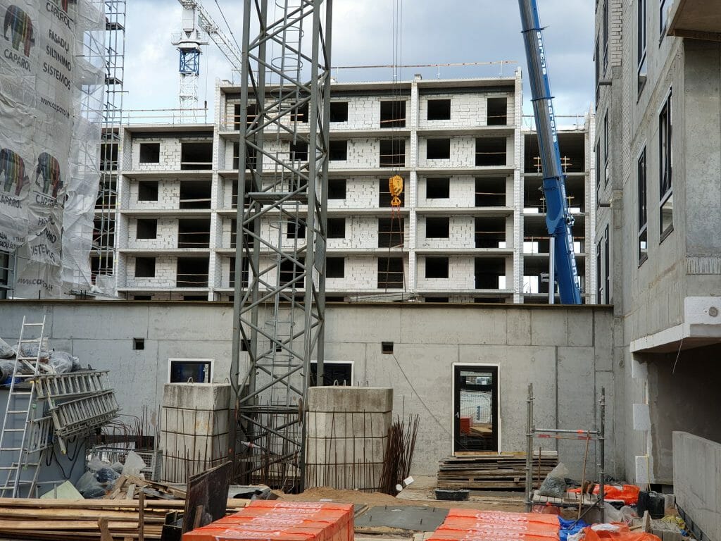 Kernavės aveniu (Kernavės g. 4) - Multi apartment - construction photos