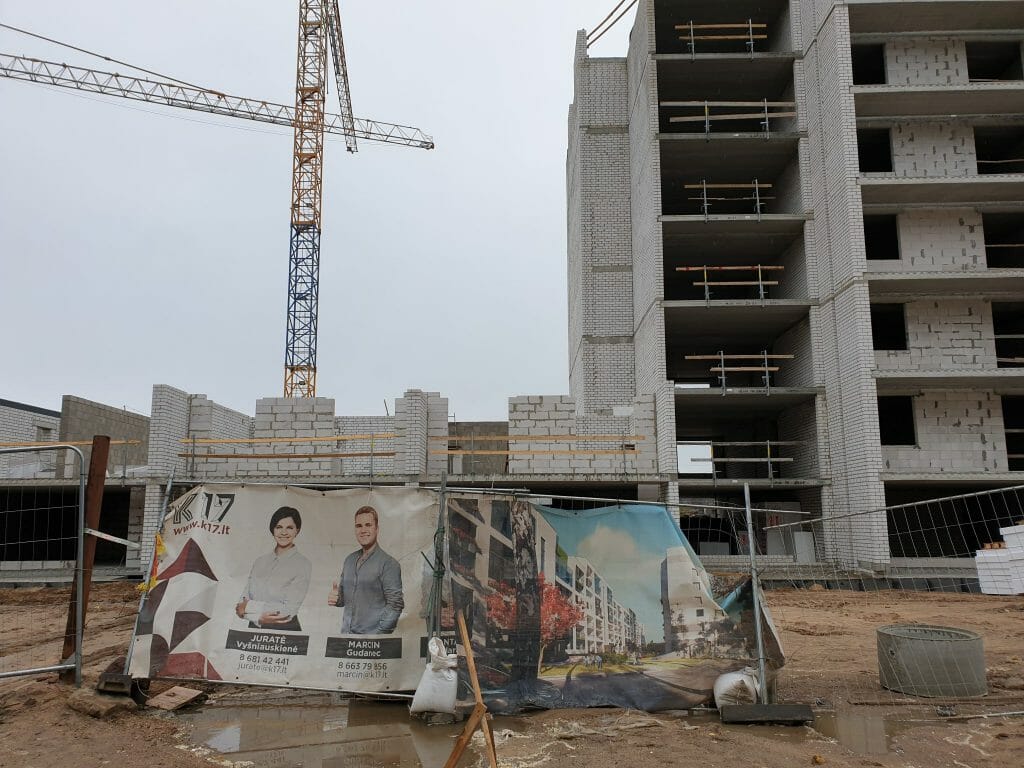 K17 (Kernavės g. 15, 17) - Multi apartment - construction photos
