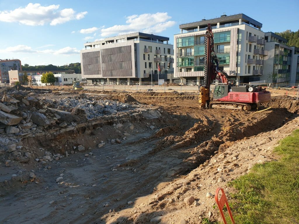 Vilnelės skverai 1 etapas (Manufaktūrų g. 7) - Multi apartment - construction photos