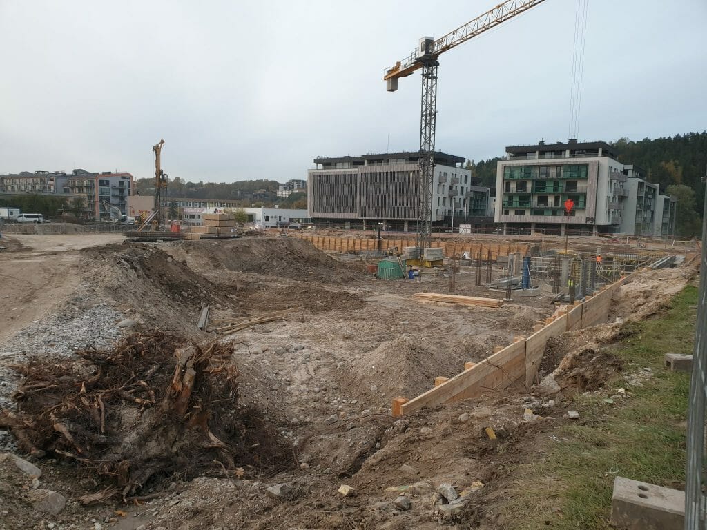 Vilnelės skverai 1 etapas (Manufaktūrų g. 7) - Multi apartment - construction photos