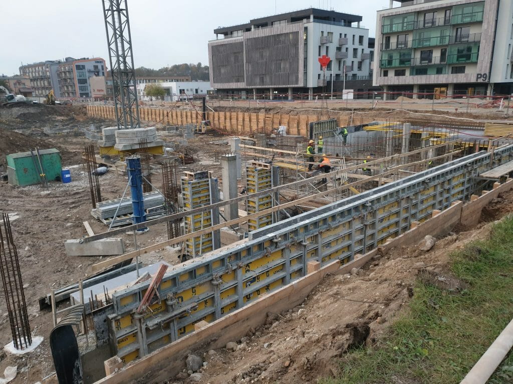 Vilnelės skverai 1 etapas (Manufaktūrų g. 7) - Multi apartment - construction photos