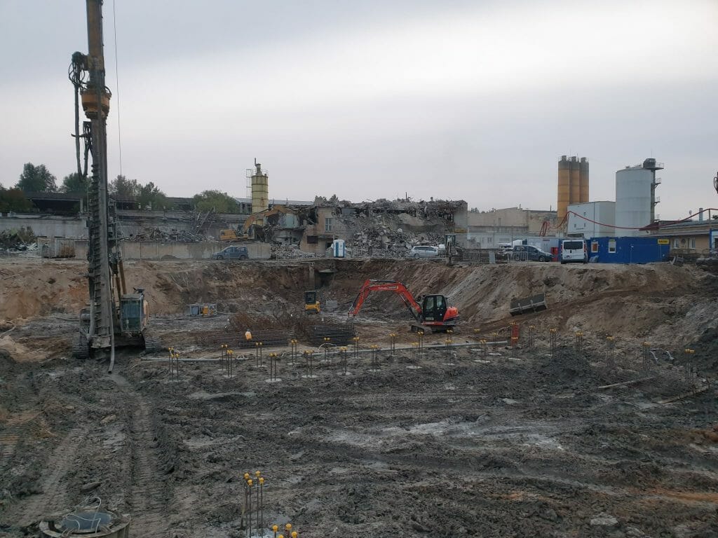 Vilnelės skverai 1 etapas (Manufaktūrų g. 7) - Multi apartment - construction photos