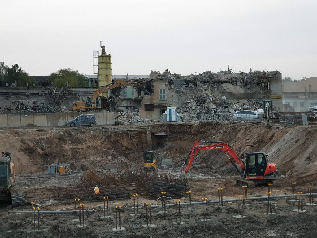 Vilnelės skverai 1 etapas (Manufaktūrų g. 7) - Multi apartment - construction photos