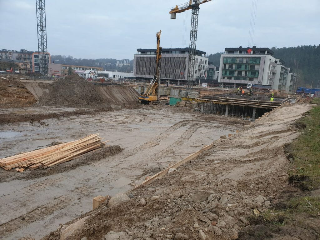 Vilnelės skverai 1 etapas (Manufaktūrų g. 7) - Multi apartment - construction photos