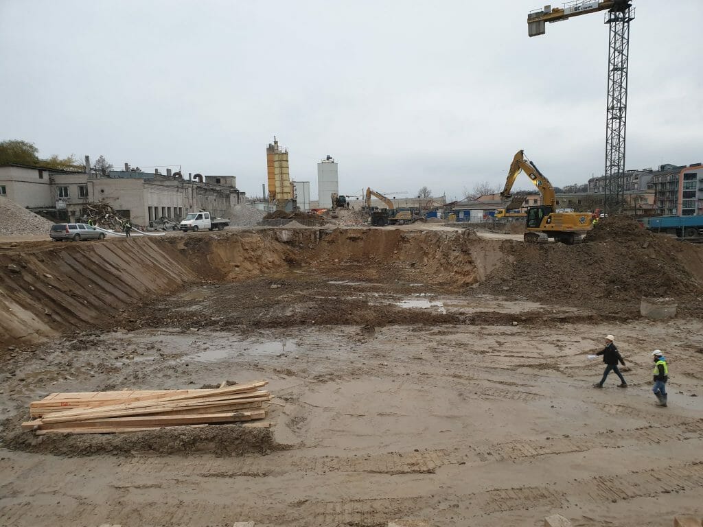 Vilnelės skverai 1 etapas (Manufaktūrų g. 7) - Multi apartment - construction photos