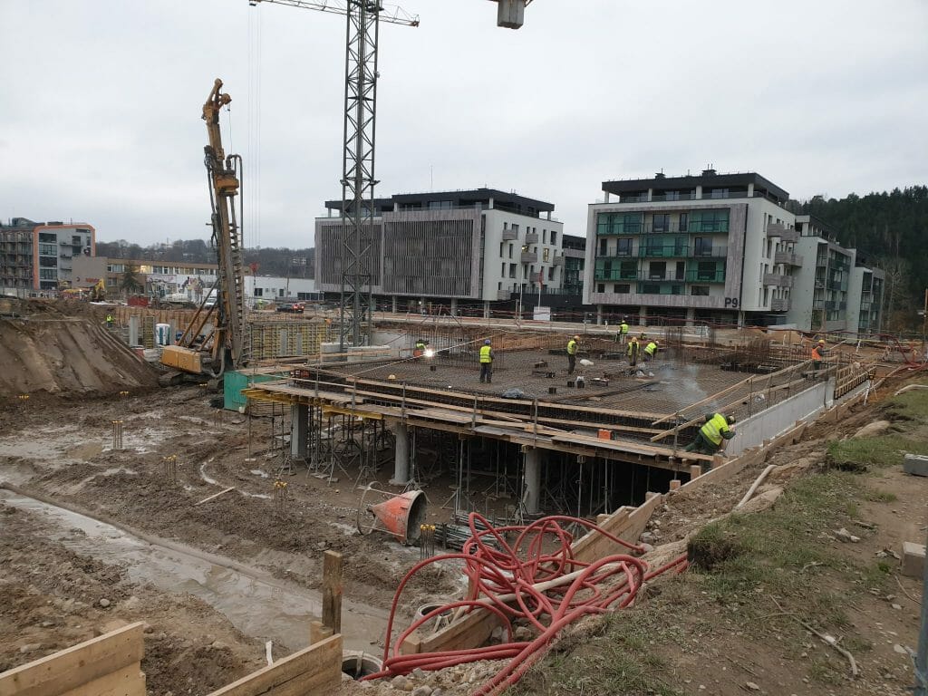 Vilnelės skverai 1 etapas (Manufaktūrų g. 7) - Multi apartment - construction photos